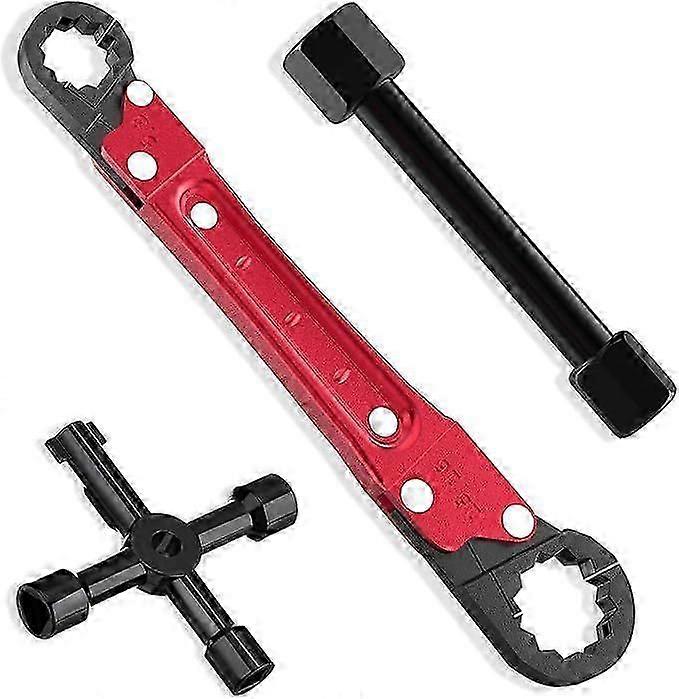 Plumbing Tools, Angle Stop Wrench Angle-On Wrench kit, plumbers wrench Angle Stop Removal Tool for professional plumber Installing New Compression Ang