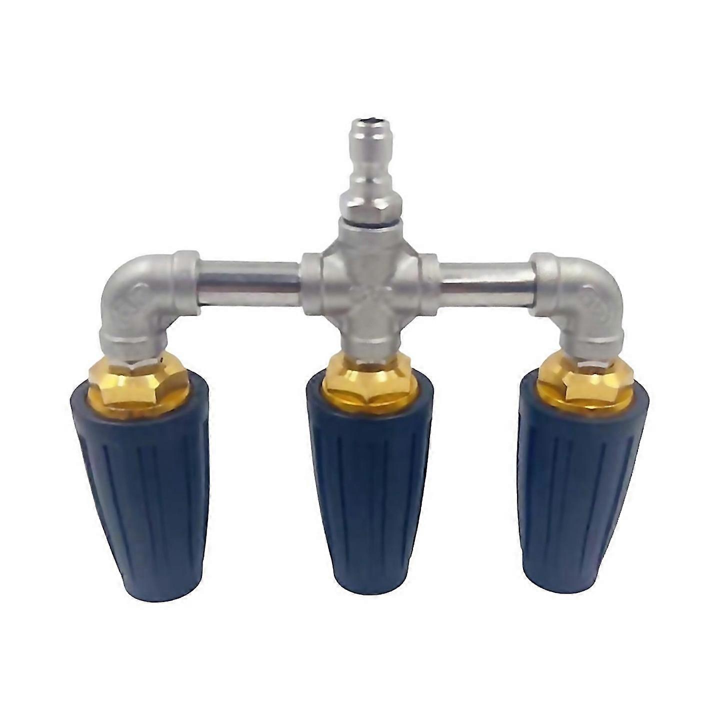 For Rotating Nozzle Triple Nozzle Pressure Washer Spare Tip Black