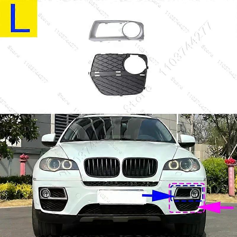 Compatible Fog Light Grille Bezel Trim For 2012-2014 BMW X6 (E71) 51117312605 51117312606 51117312595 51117312596 63177311351 63177311352