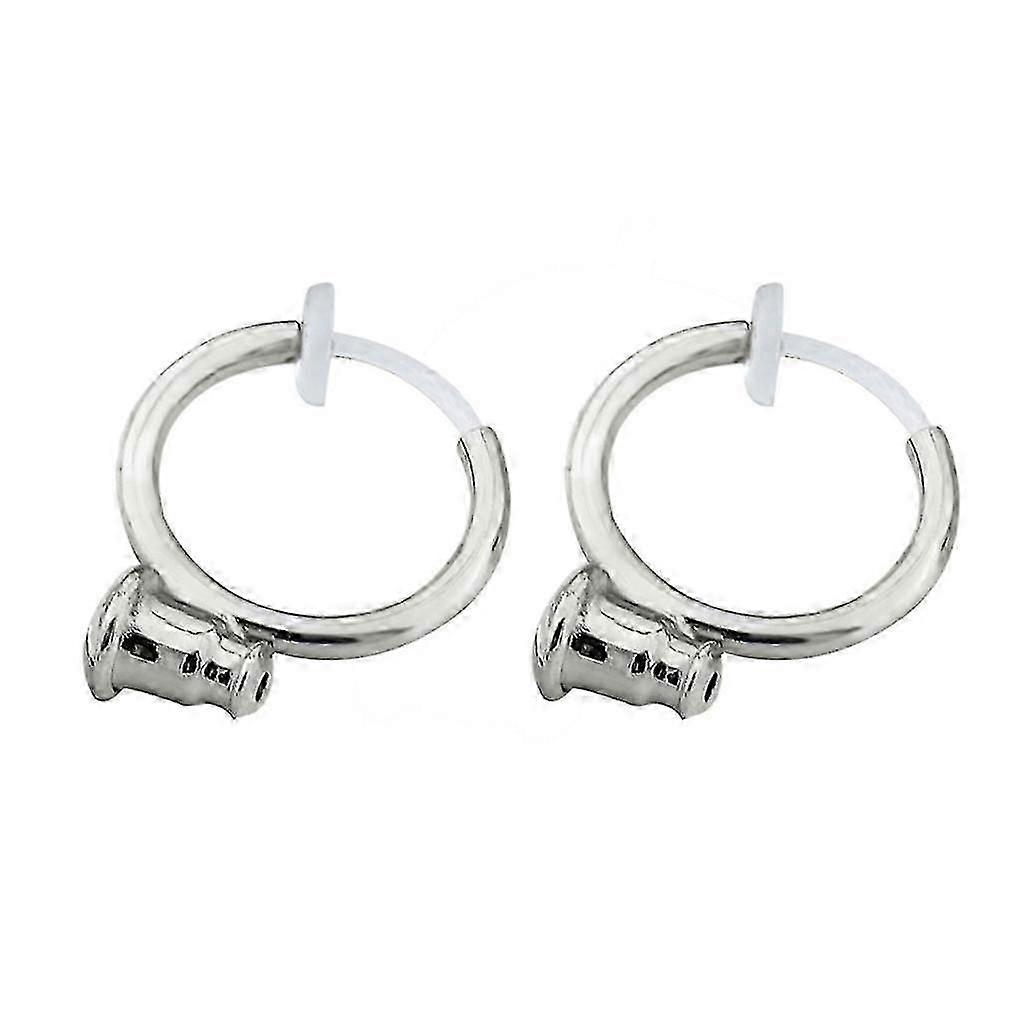 1 P Clip On Earrings Converters Open Loop With Post For Non-pierced Ears Stud