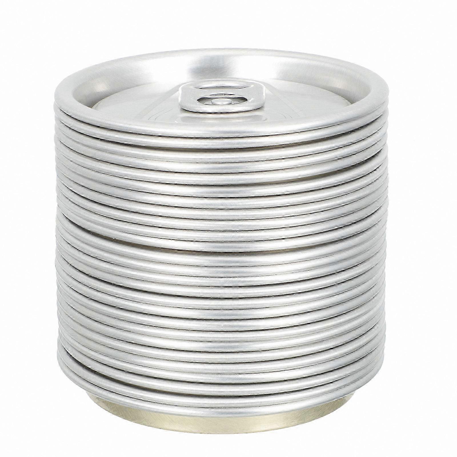 Round Ring-Pull Can Lids for Food Preservation, 50-Pack