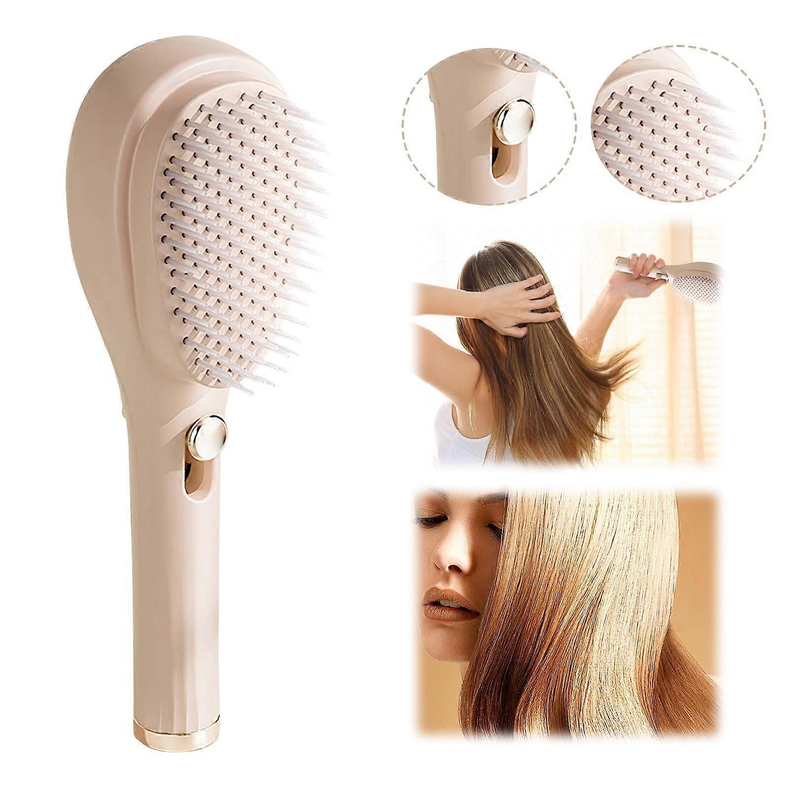 WIQUOKETT Telescopic Comb Comb Household Scalp Cleaning Special Static Portable Scalp Massage Comb