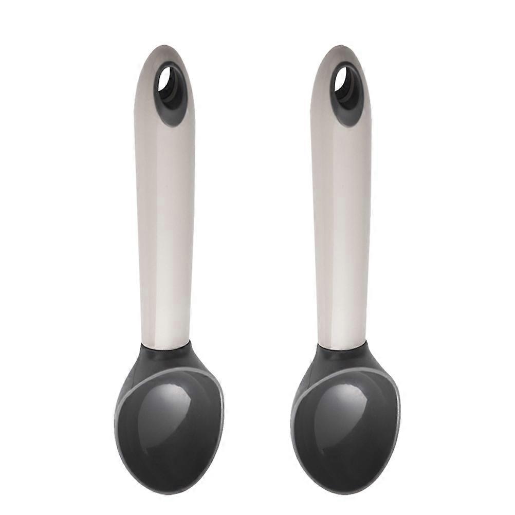 Cream Spoons Kitchen Gadget 2Pcs Grey Scoops