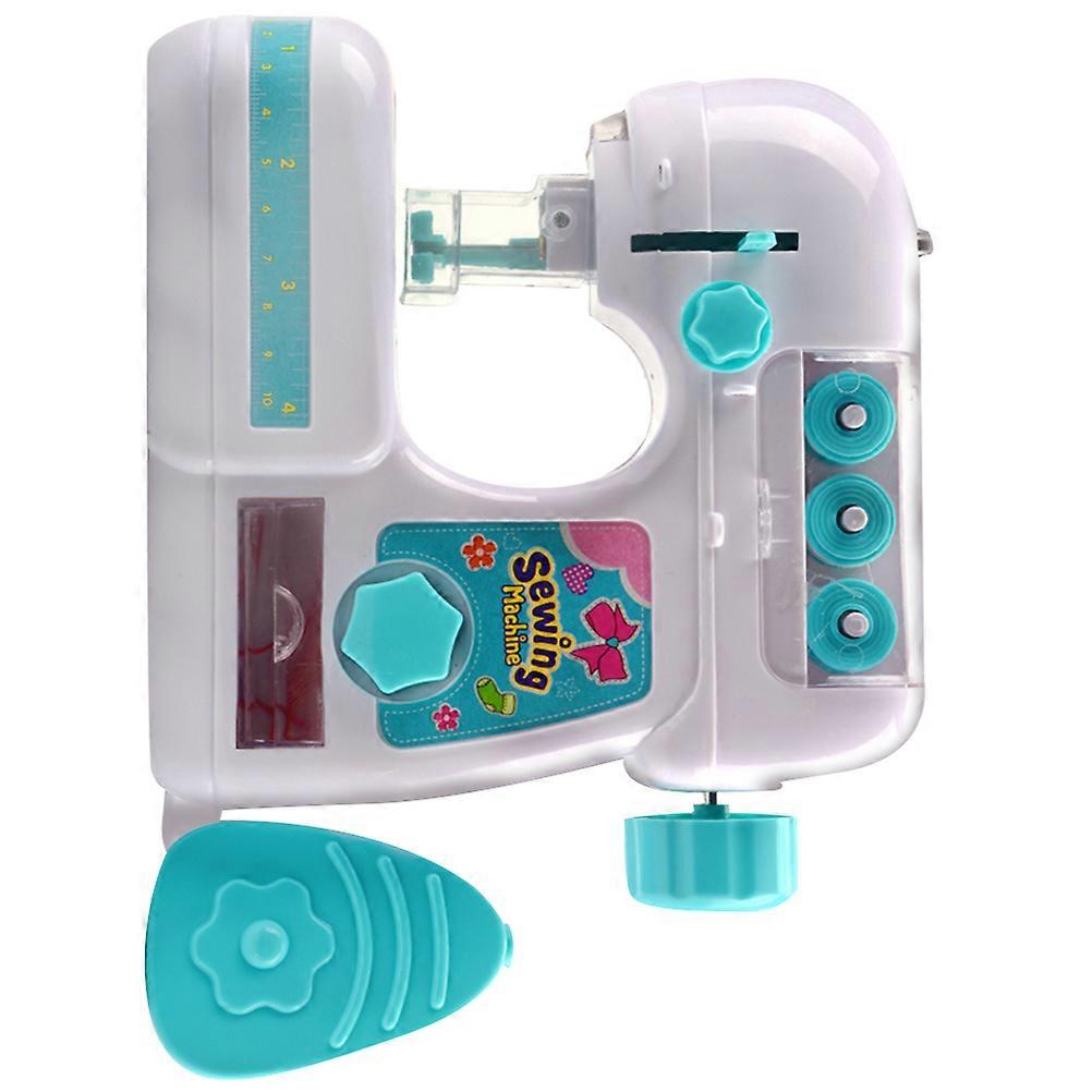 Mini Electric Sewing Machine Toy Simulation Sewing Machine Toy Set 3Pcs