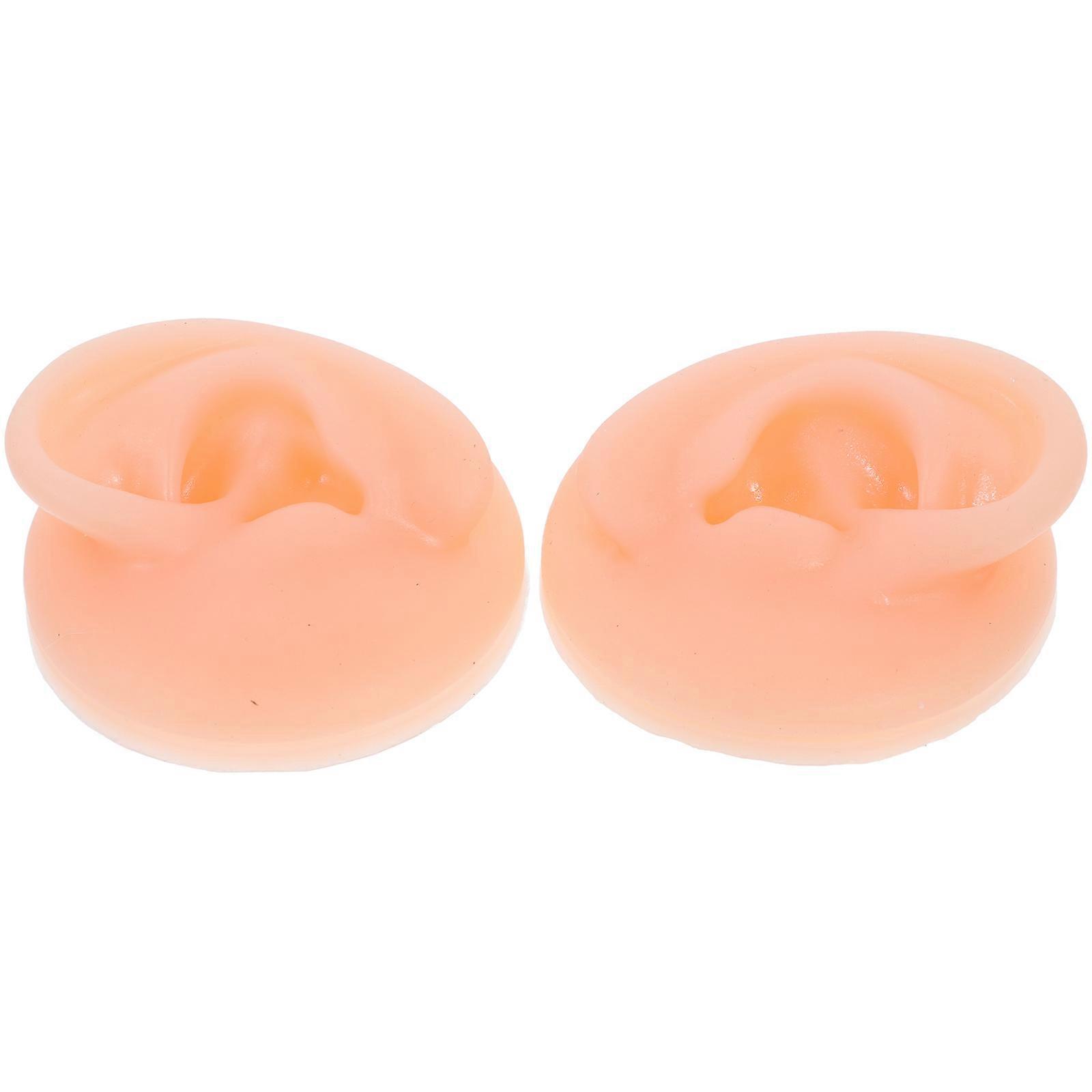 Silicone Ear Model Jewelry Display Rack for Ear Studs 1Pair