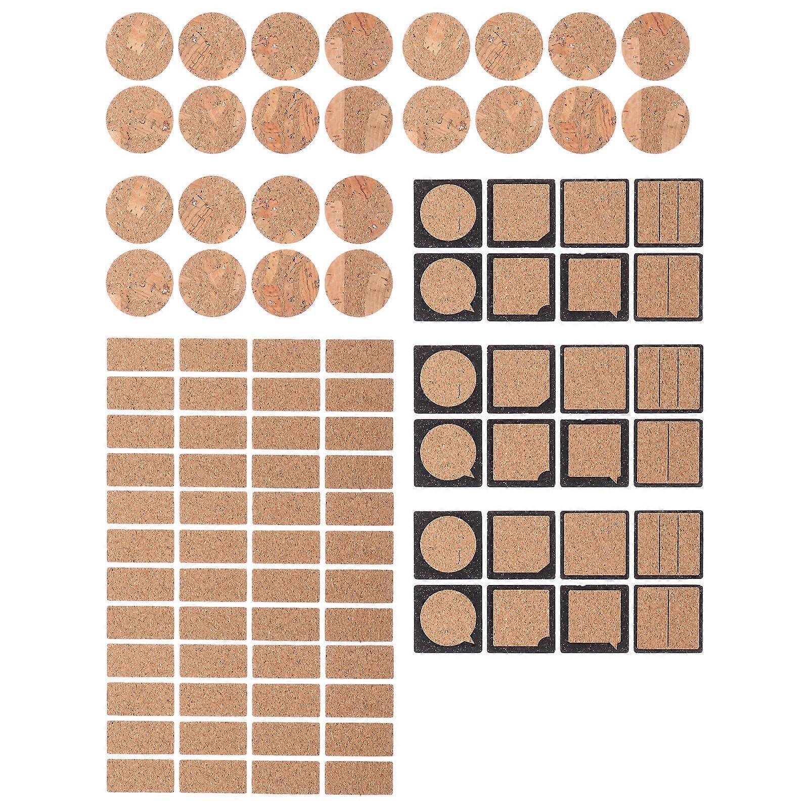 192Pcs Wooden Label Stickers for Self-Adhesive Name Tags