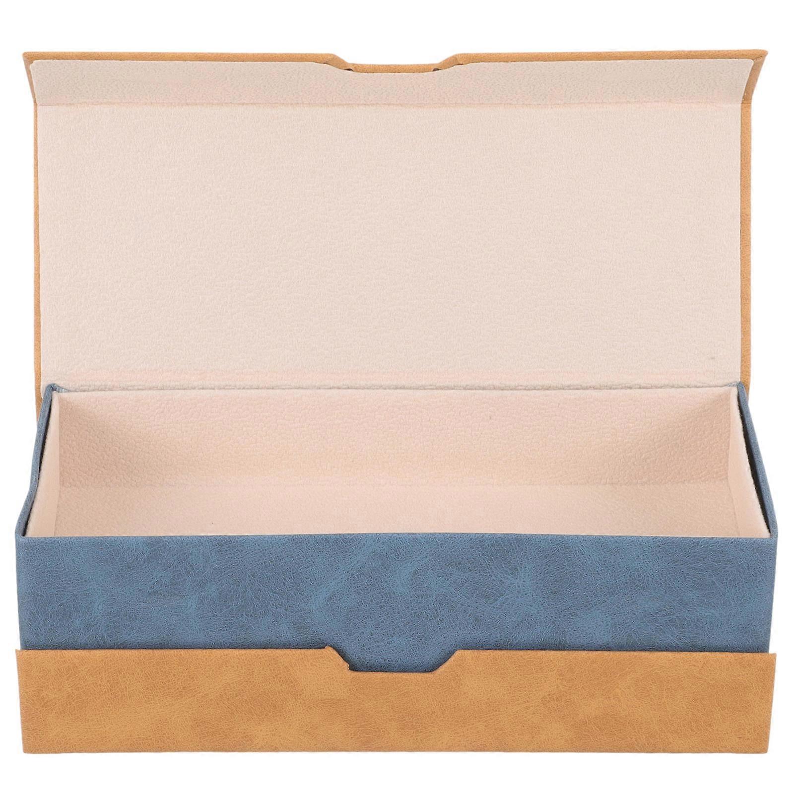 Double Glasses Case 5Pcs Portable Storage 2-in-1 Glasses Organizer PU