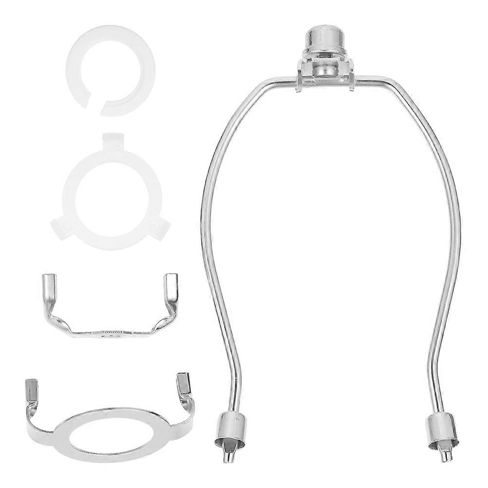 Lamp Harp Replacement Parts Lamp Shade Holder with Accessories 5Sets Silver