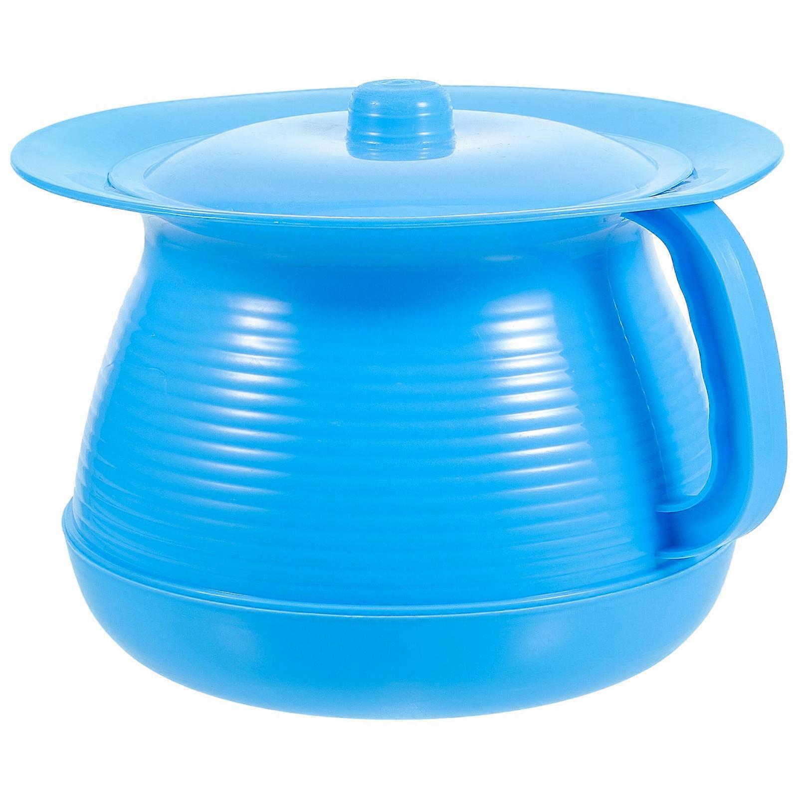 Adult Urinal Pail Pot for Storage with Lid Portable Durable Urinal Bottle