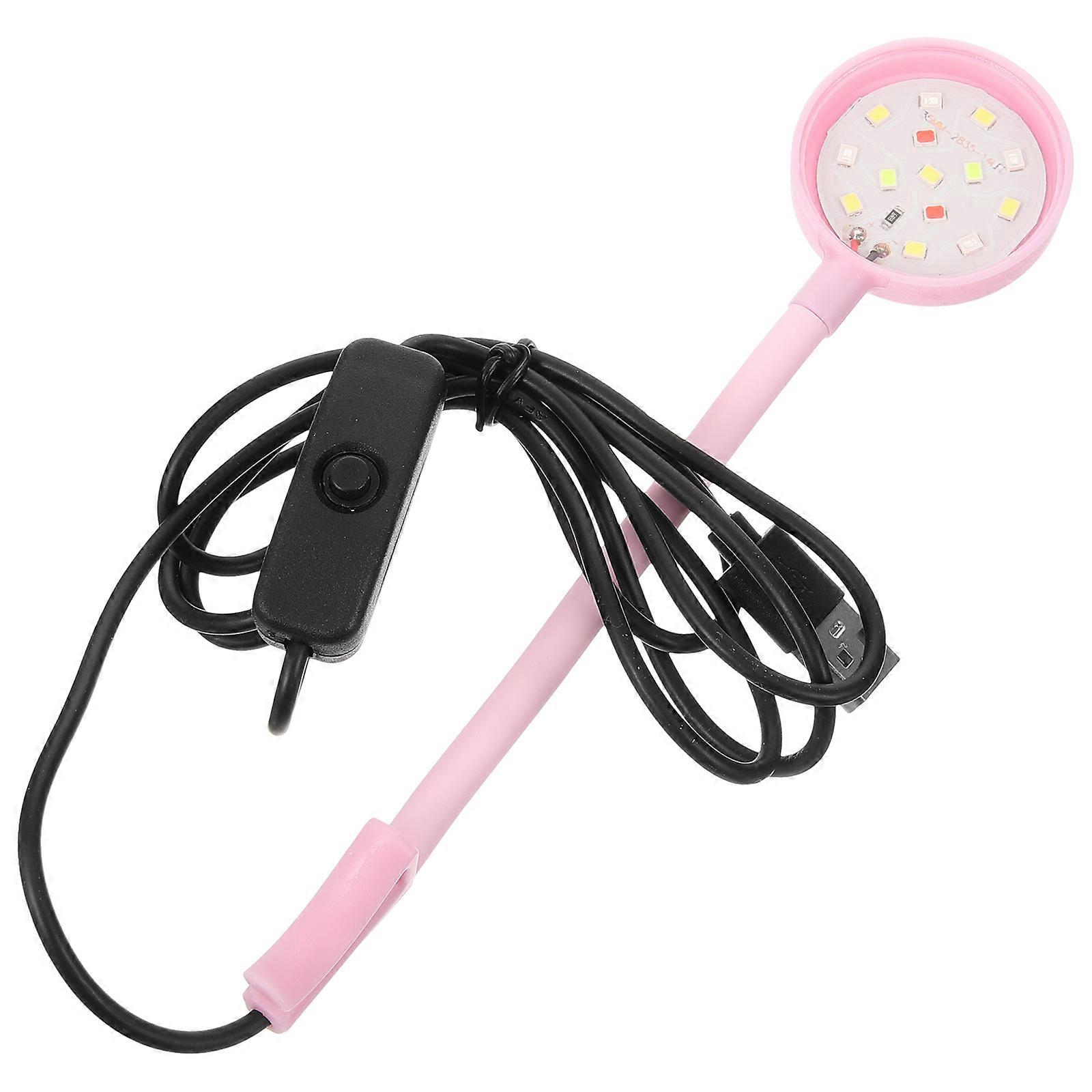 USB Powered 4Pcs Aquarium Lamp Clamp-Type Fish Tank Lighting Perfect For Mariculture And Reptile Farming With Bright LED Features
