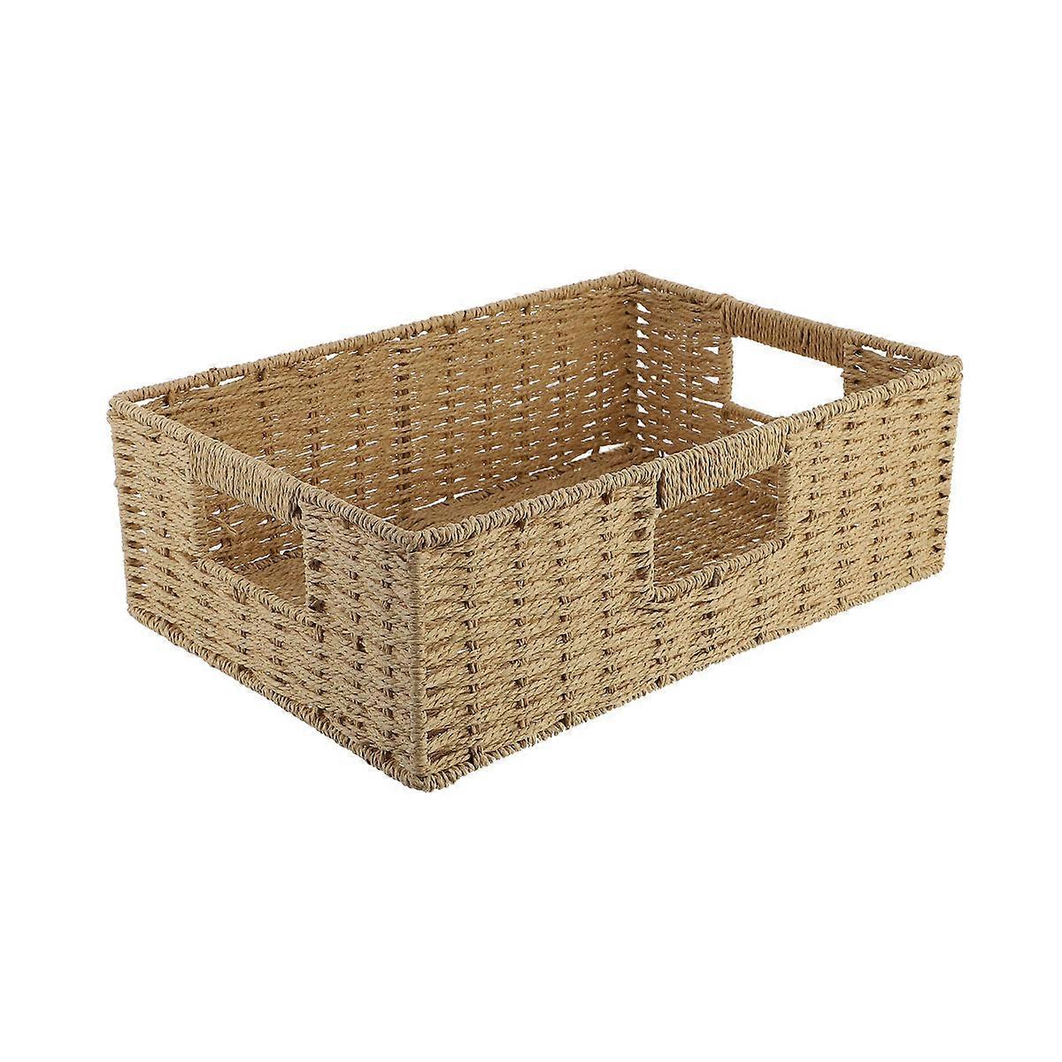 Clothes Organizer Rattan Weaving Design Households 38x27cm 1Set