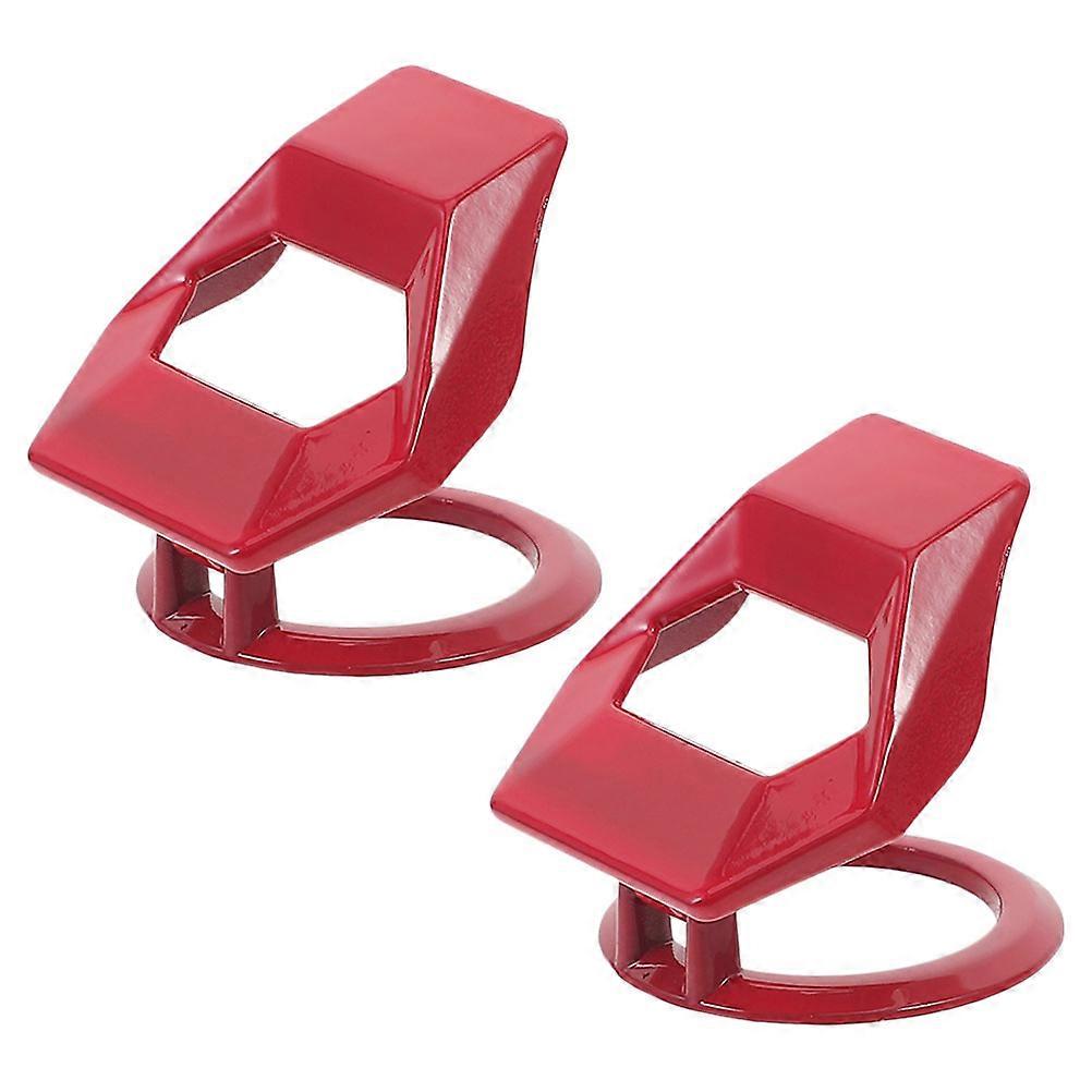 Car Engine Ring Car Accessories for Interior Decoration 8Pcs Red