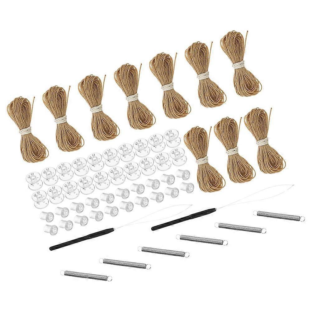 Pleated Design Window Shade Maintenance Kit For Camper Travel Trailer DIY Repair Enthusiasts 10 Sets Brown