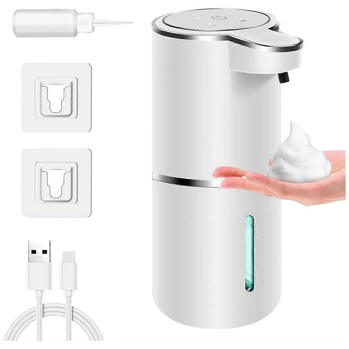 Automatic Foam Soap Dispensers Bathroom Smart Washing Hand Machine with USB Charging White High Qua