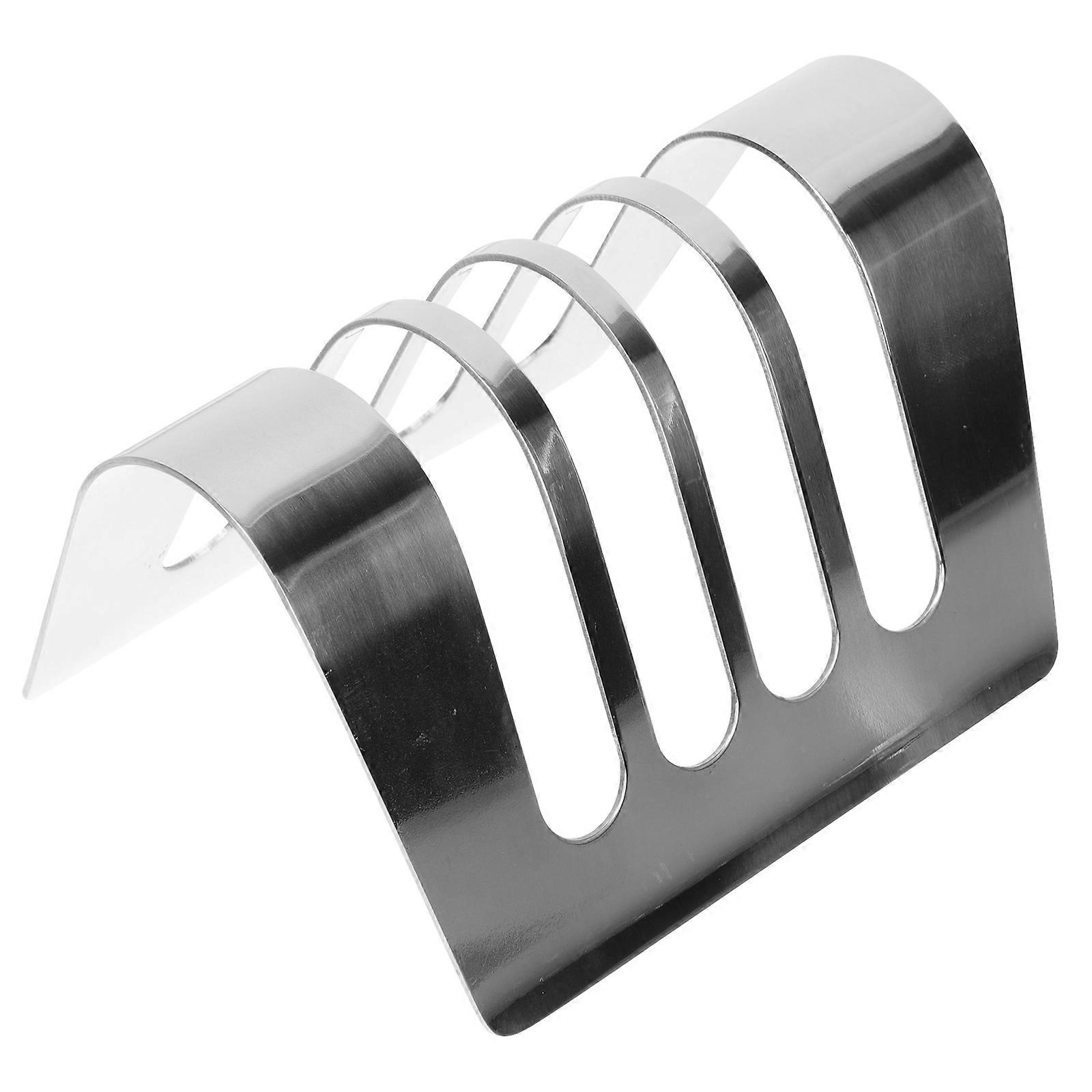 Silver Bread Stand for Toast Display 2Pcs Kitchen Bread Rack