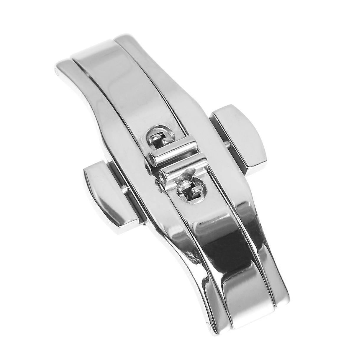 Push Button Watch Clasp Silver Prevent Wear Clasp for Watch Use