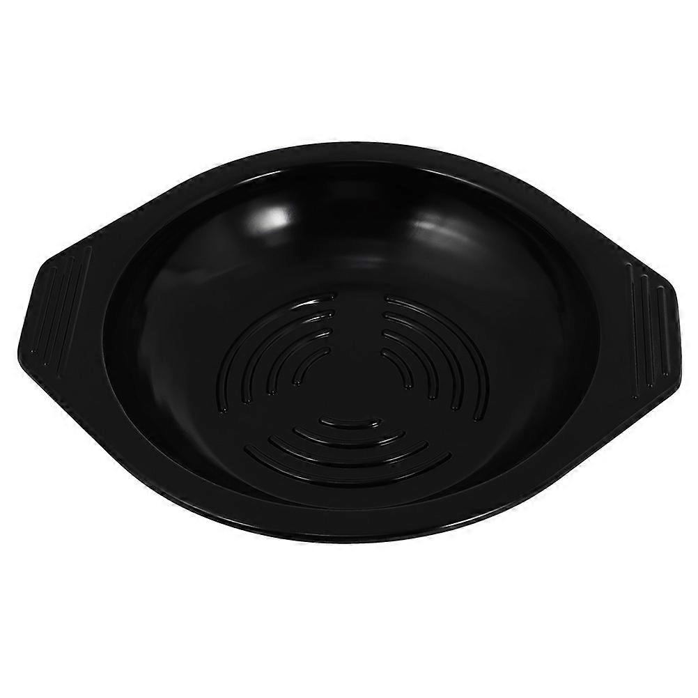 Black Casserole Tray for Heat Insulation Melamine Material
