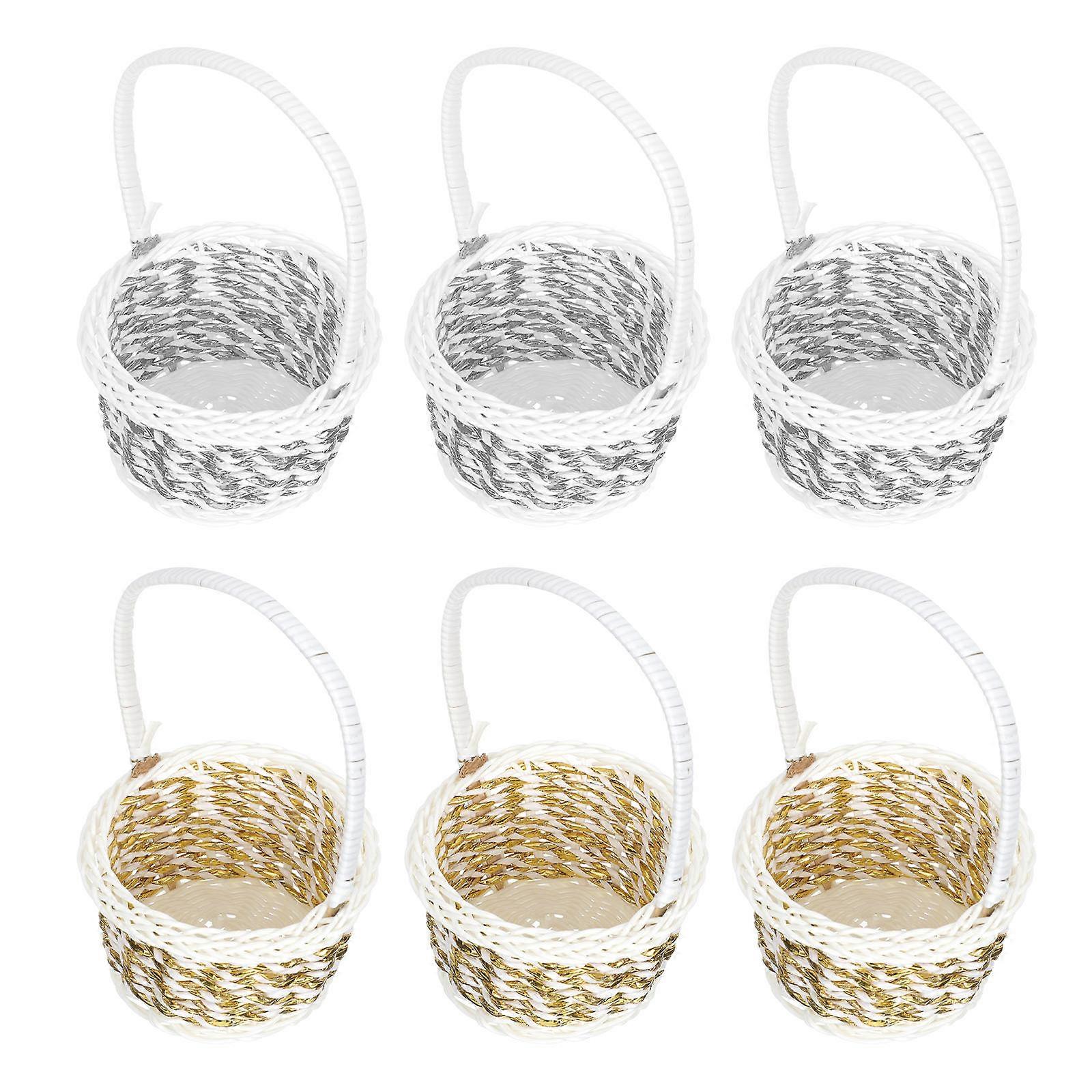 Storage Basket 12 Pcs Multi-functional Knitting Baskets For Household Storage Organization 13x10cm PP Material