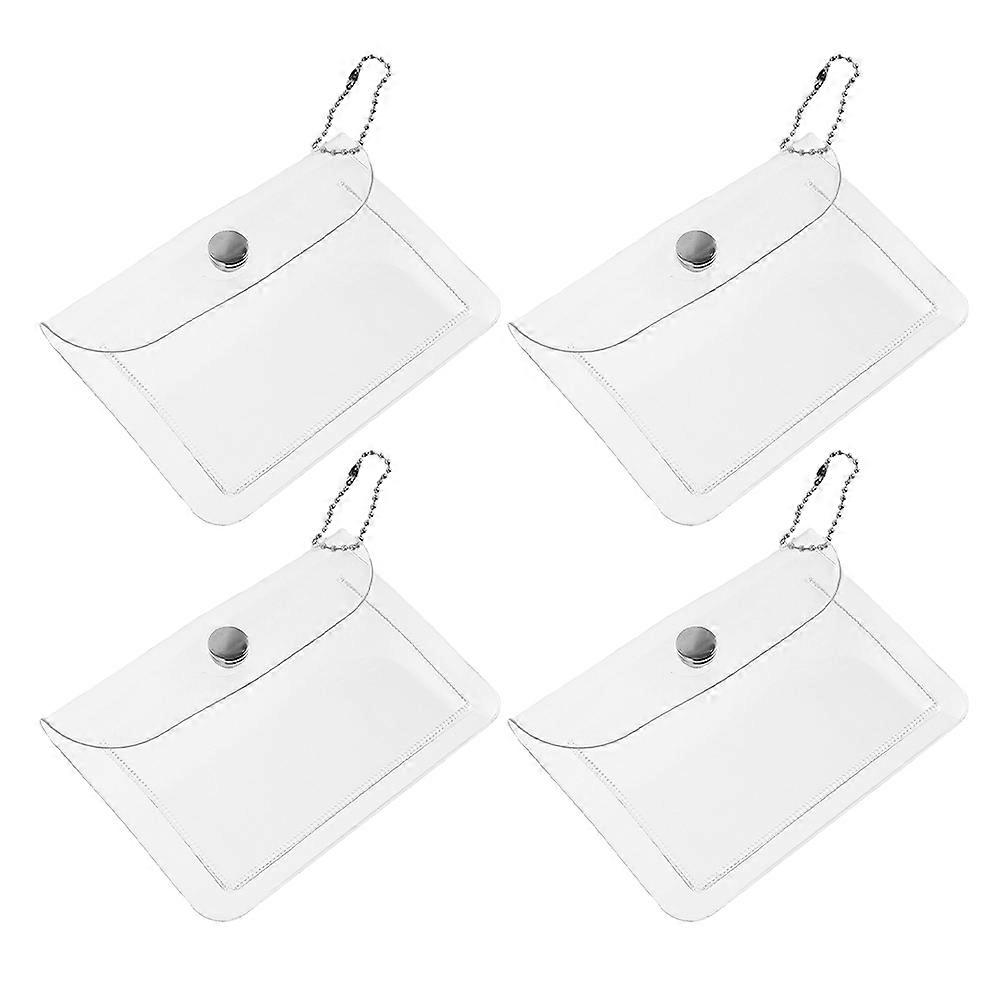 Transparent Coin Purse Clear Portable Bag for Storage Use 12Pcs