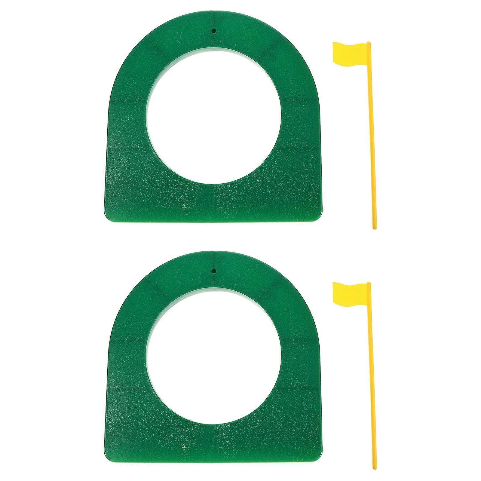 Portable Putting Cup Practice Trainer Aid for Golf with 2Pcs Cups