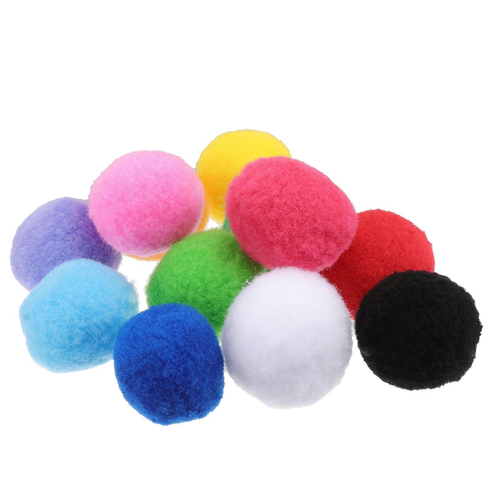 Fluffy Balls Pom Poms for Craft in 20Pcs Assorted Color Kitten Toys