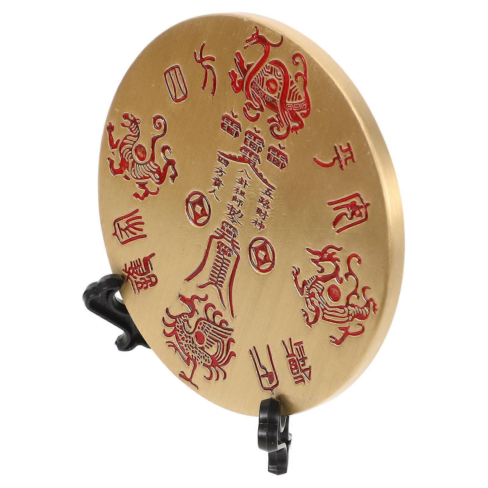 Traditional Chinese Bagua Mirror Decorative Style For Home Accent 8X8CM Retro Appearance 1 Set