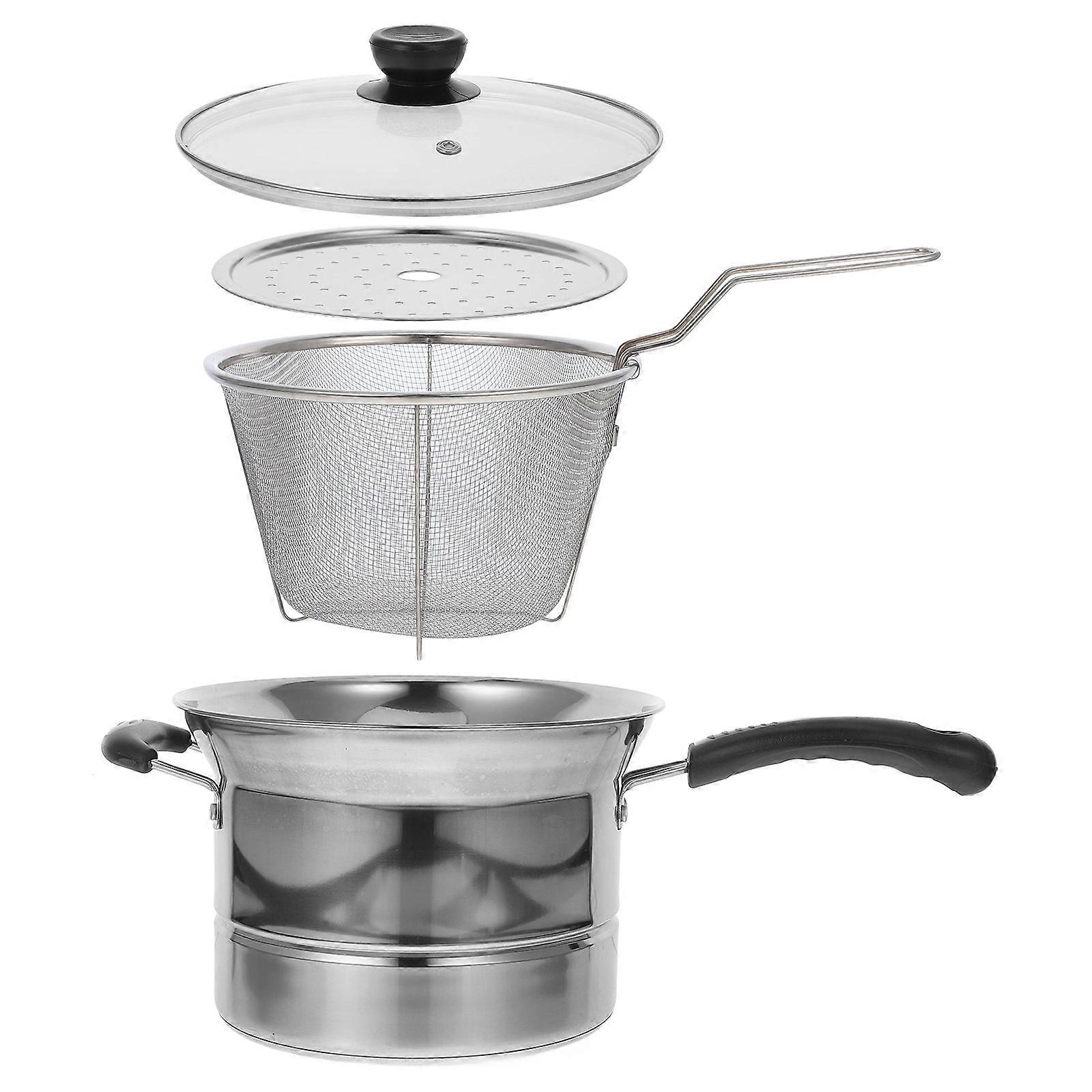 1Set Multifunctional Stainless Steel Pot for Kitchen with Lid