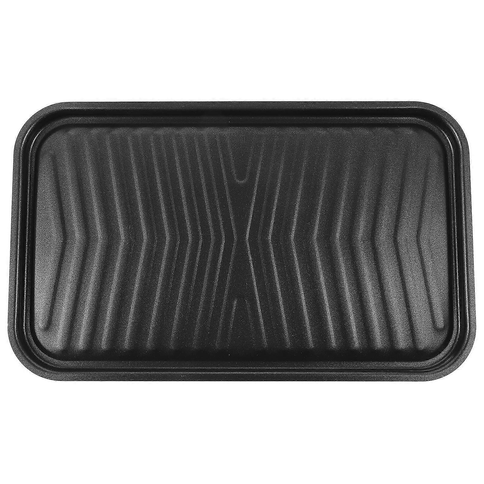 Non Stick Grill Cookware For Family Gathering Black 40X24.5CM Rectangular 1Pcs
