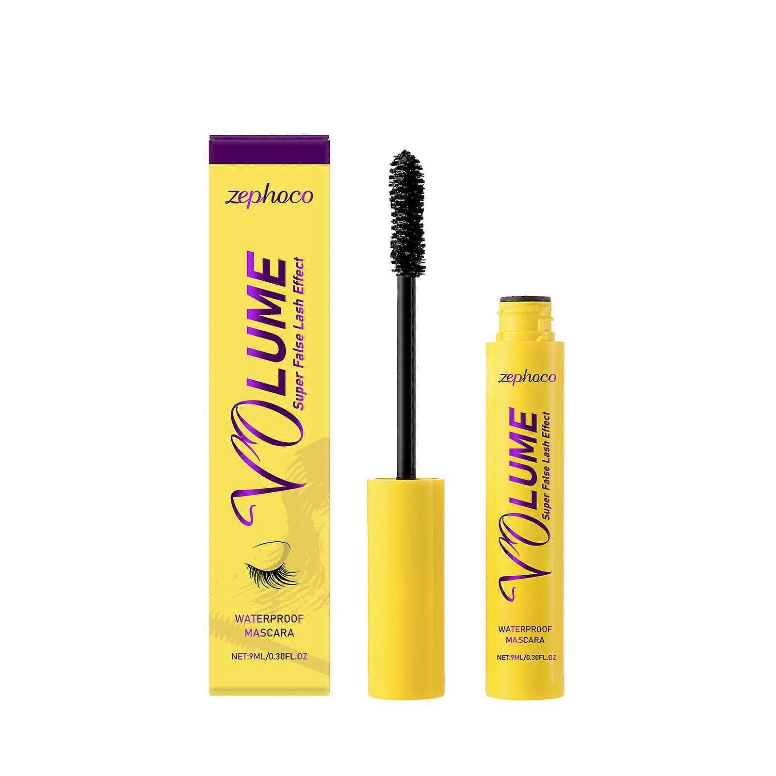 zephoco Black Mascara, Natural Curl Curl Curl Beautiful Beautiful Not Easy To Stain Daily Light No Clumping Mascara