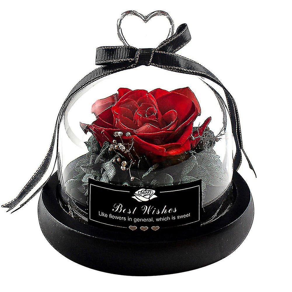 Kunstflora Kleine Ewigkeit Rose Rot