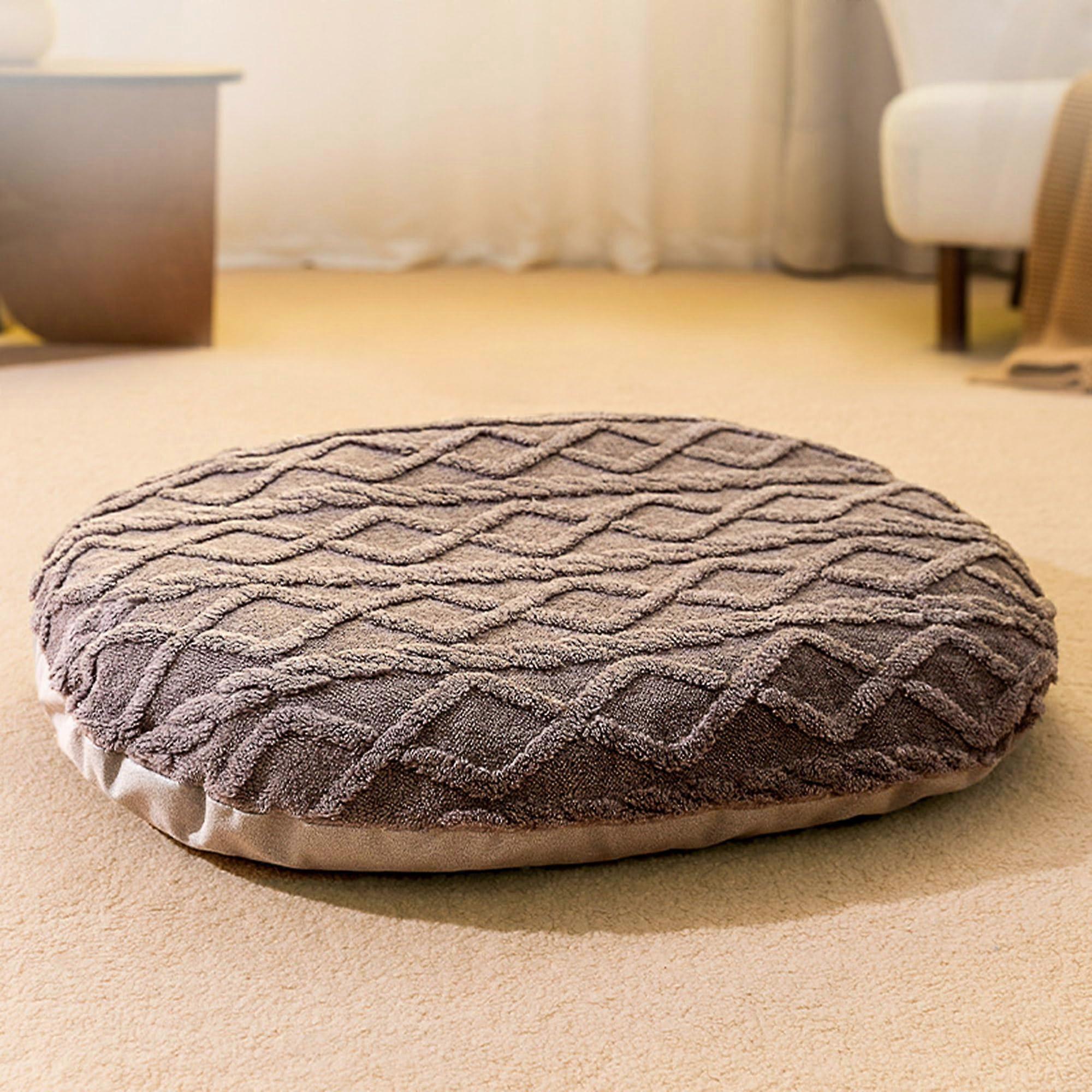 Washable Large Dog Bed With Removable Cover Calming Crate Mattress Large Size 47 X 35 X 7 Cm Grey
