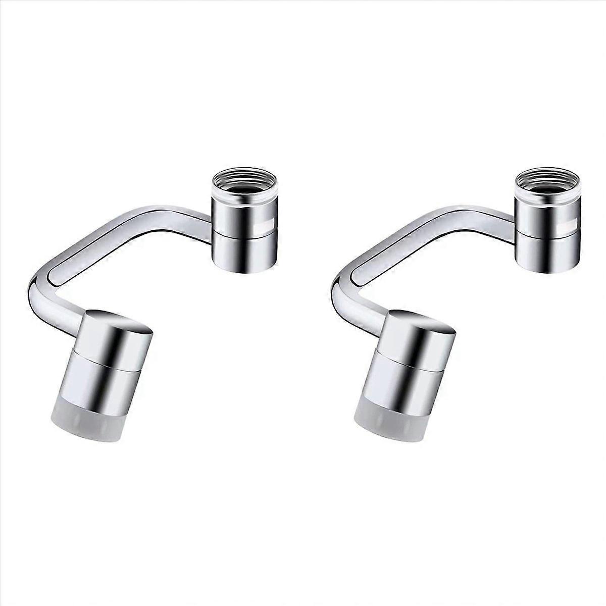 2X Universal 1080° Rotating Faucet Extender Aerator, Solid Brass Universal Splash Filter Faucet