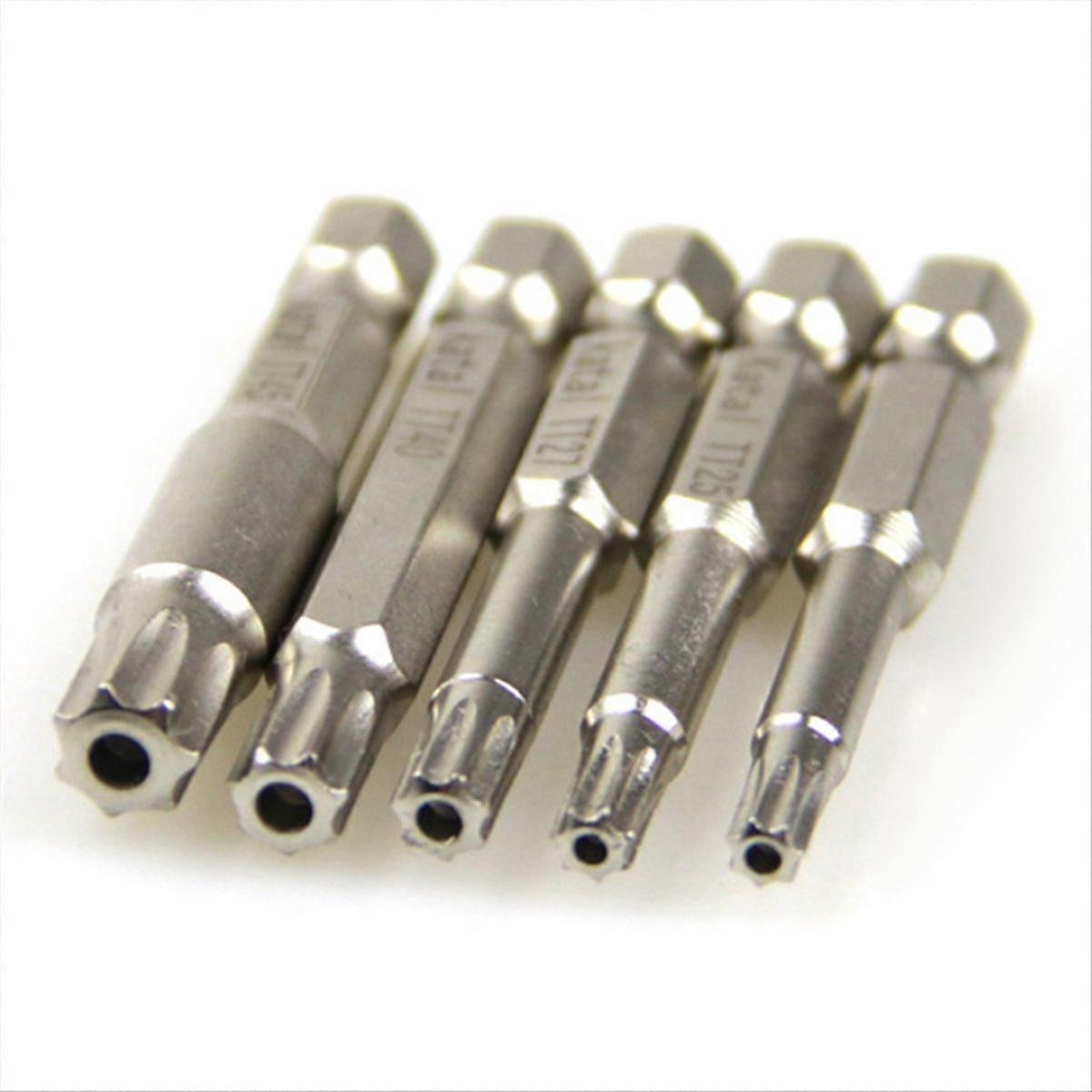 7-Point Hole Plum Screwdriver Head Hexagonal Handle Seven-Point Star Screwdriver Bit TT20 TT25 TT27 