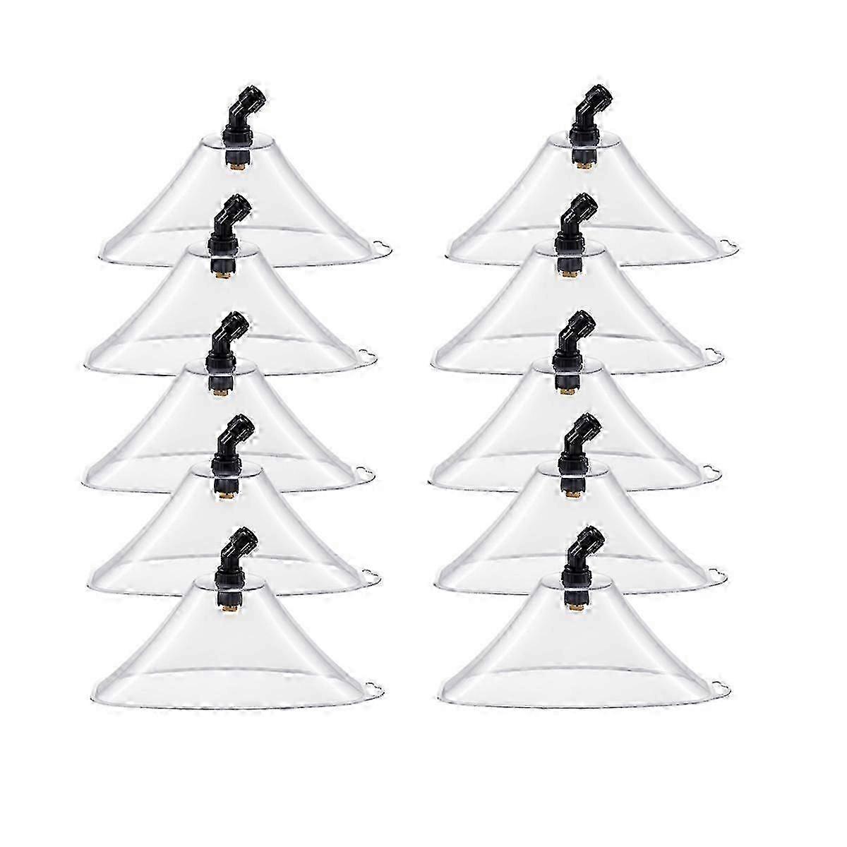 10 Pcs Drift Guard with Flat Sprayer Nozzle Spray Shield for Most Sprayer From Drifting, Suitable f