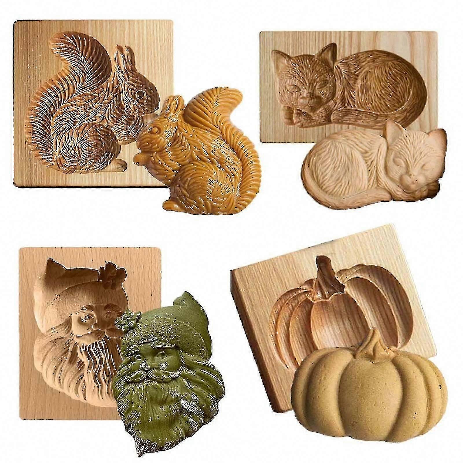 Trekakeform for julebakst, ideelt verktøy for å dekorere julekaker