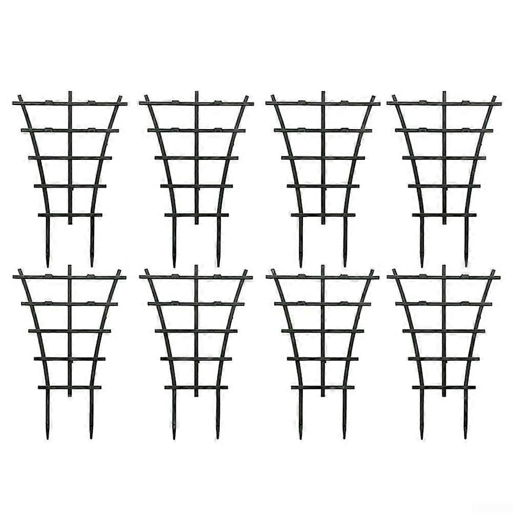 Plant Support Trellis GridCombination Stacking Design Durable PP Material Reusable 8Piece Set For Indoor Garden Plants