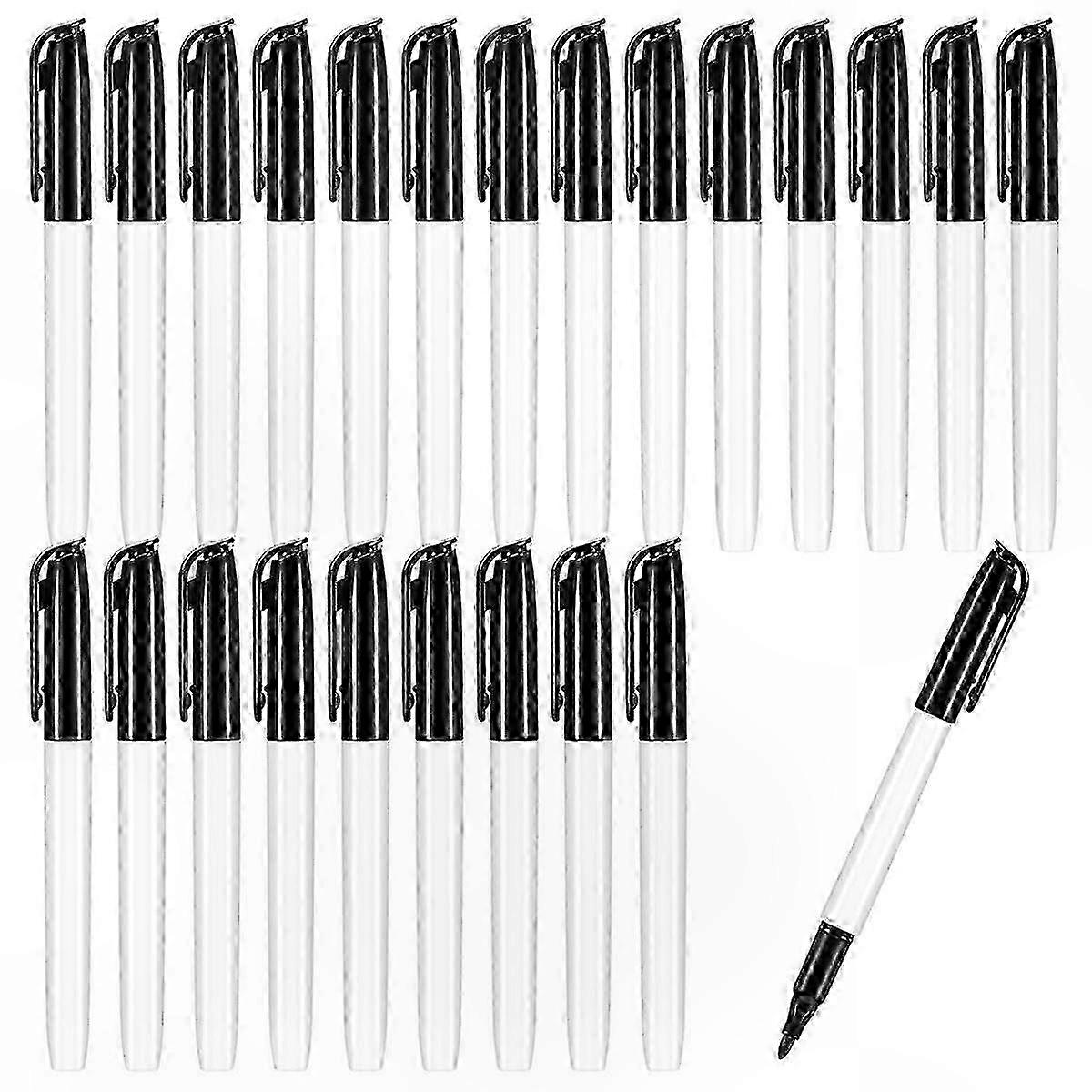 High-Contrast Bold Tip Pens for Low Vision Users, 24-Pack with Black Ink