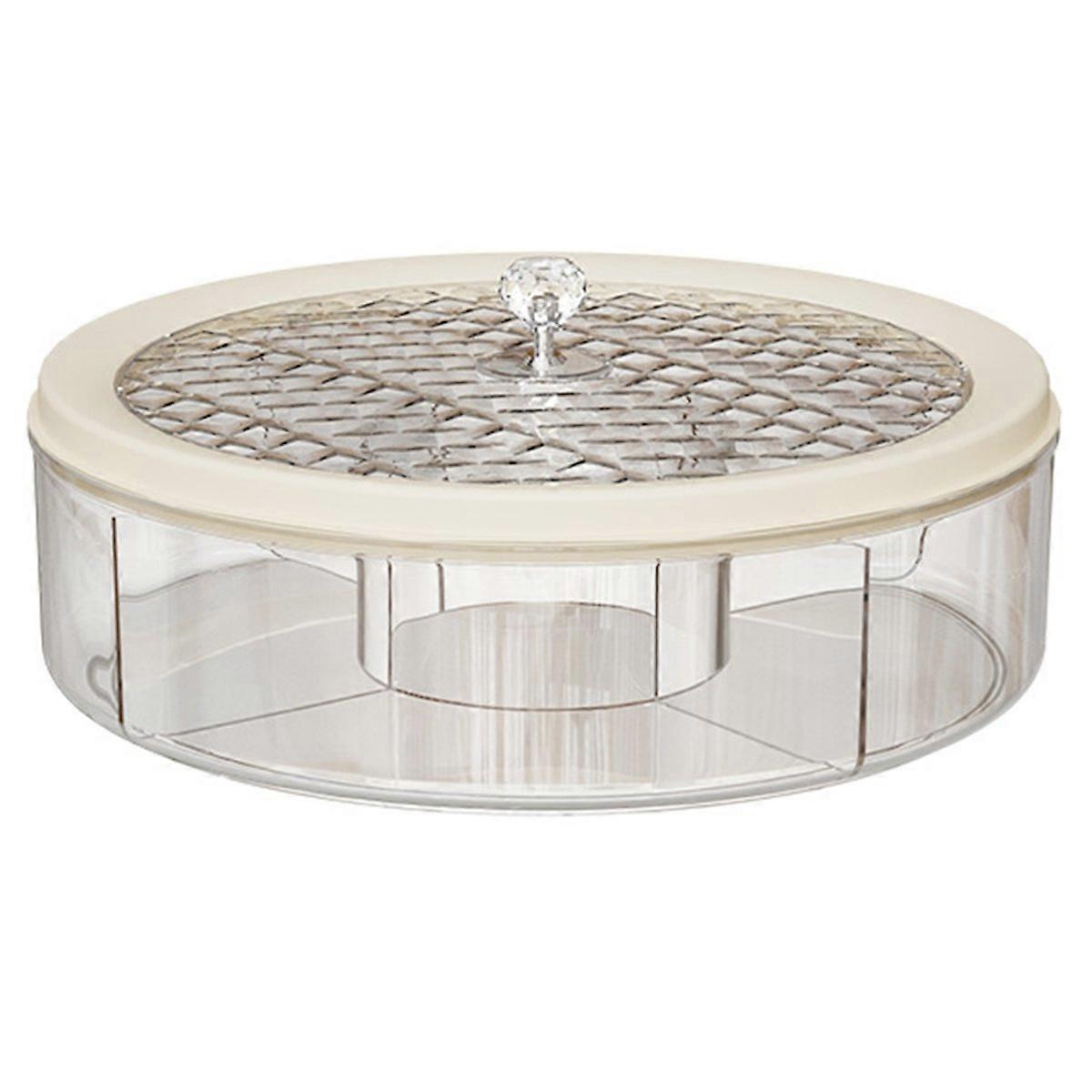 Transparenter Luxus-Obstteller mit Deckel, Süßigkeitenbox mit großem Fassungsvermögen