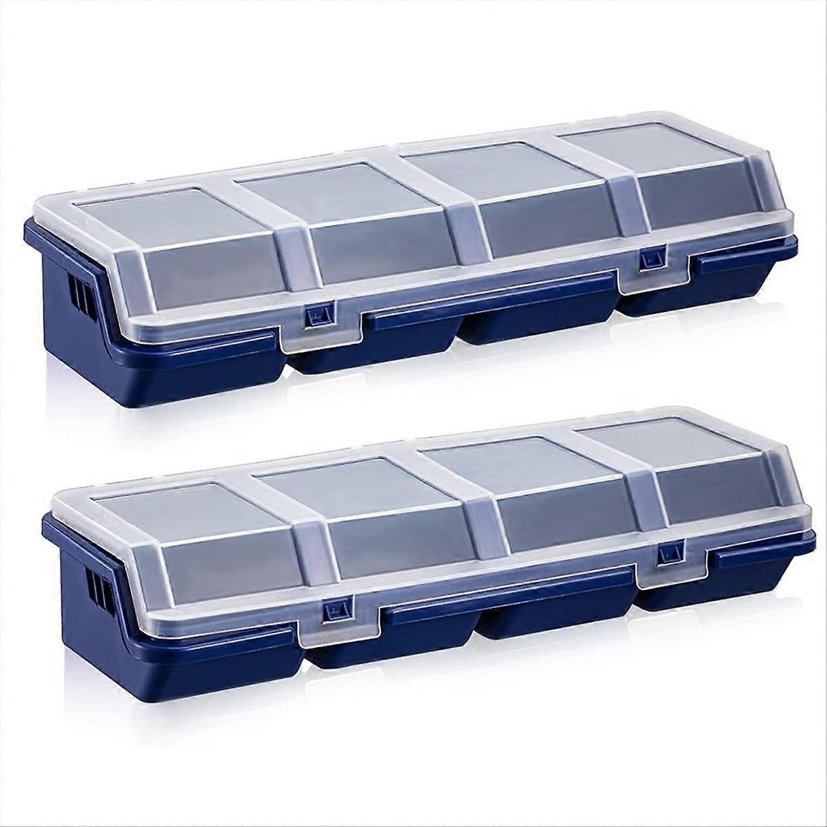 Mini Screw Parts Box Storage Case Recycled Material 400.0g Blue