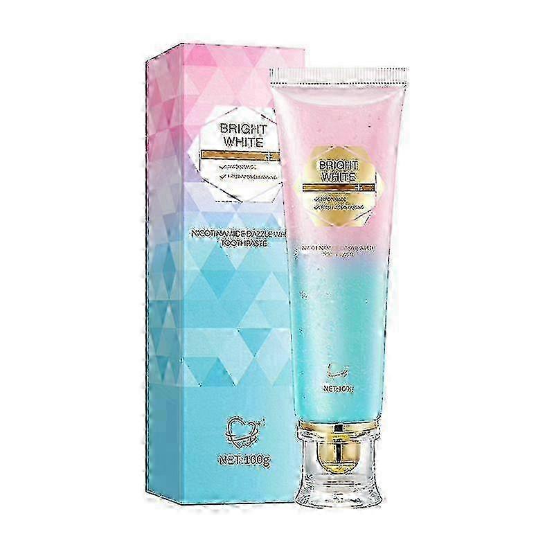 Nicotinamide Dazzle White Toothpaste, Dazzling Whitening Toothpaste Fresh Breath Stain Removal Toothpaste