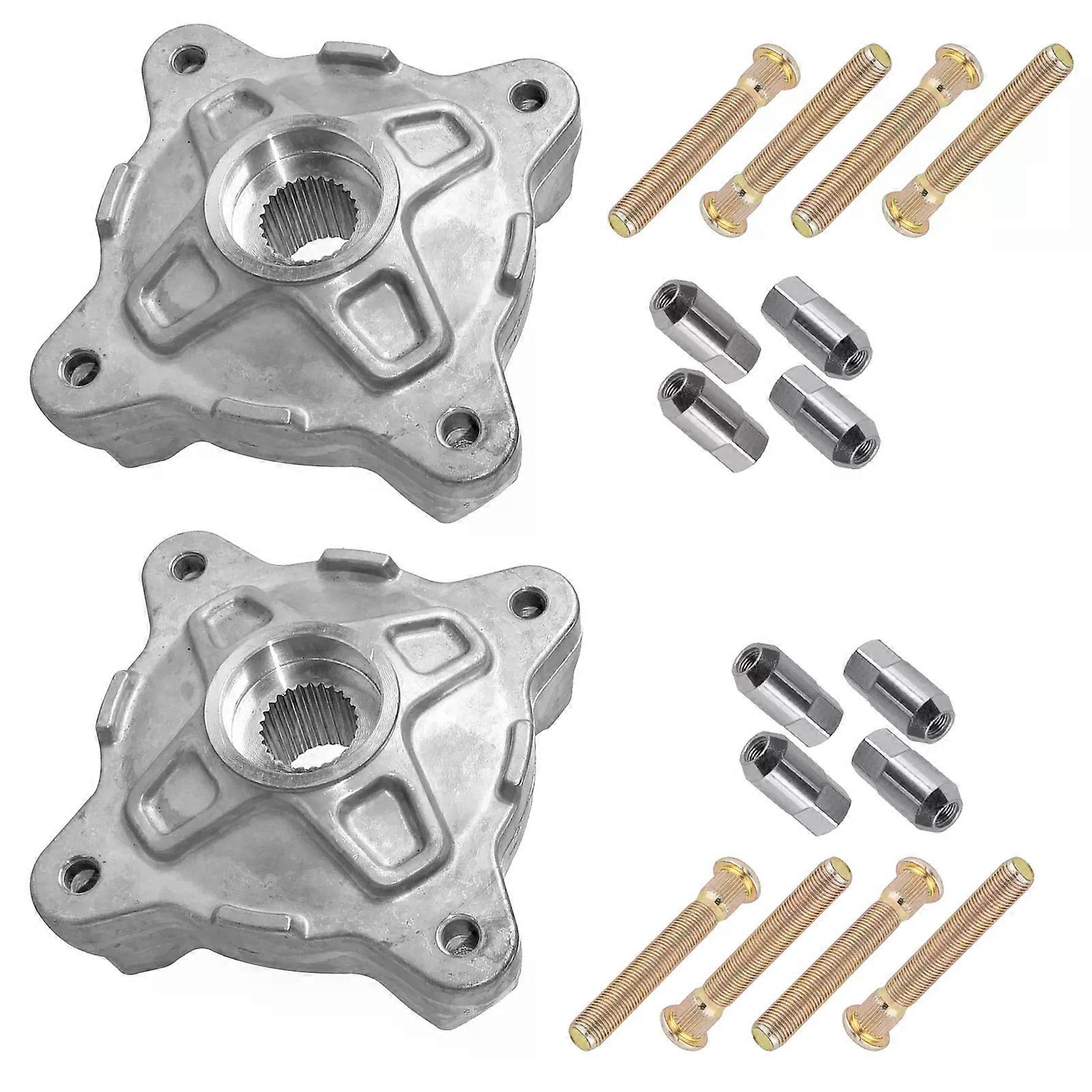 Left & Right Wheel Hubs With Lug Nuts\Studs for Polaris RZR 570 2012 2013 NO.94643