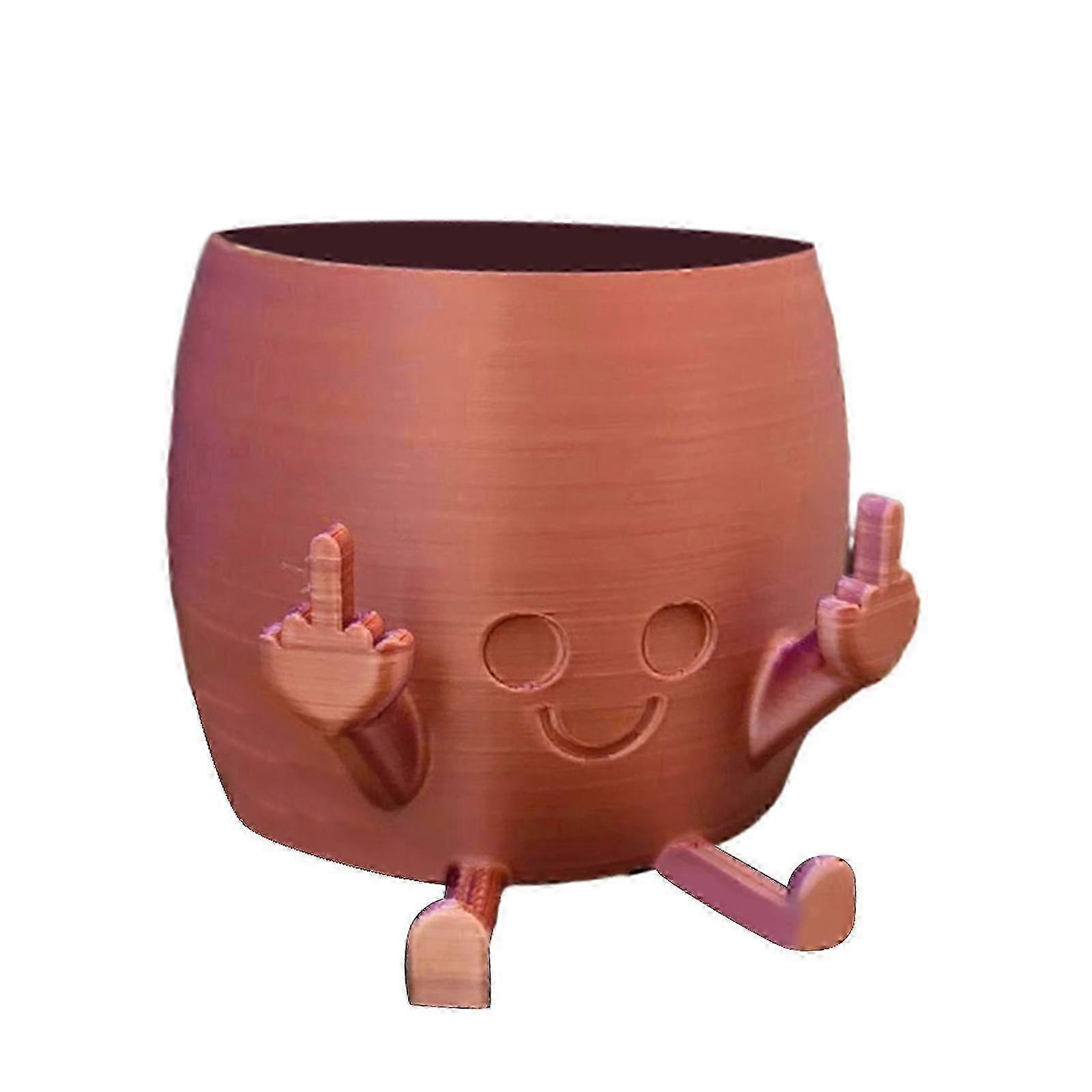 Middle Finger Planter, Succulent Pot with Attitude, Unique Design miao4