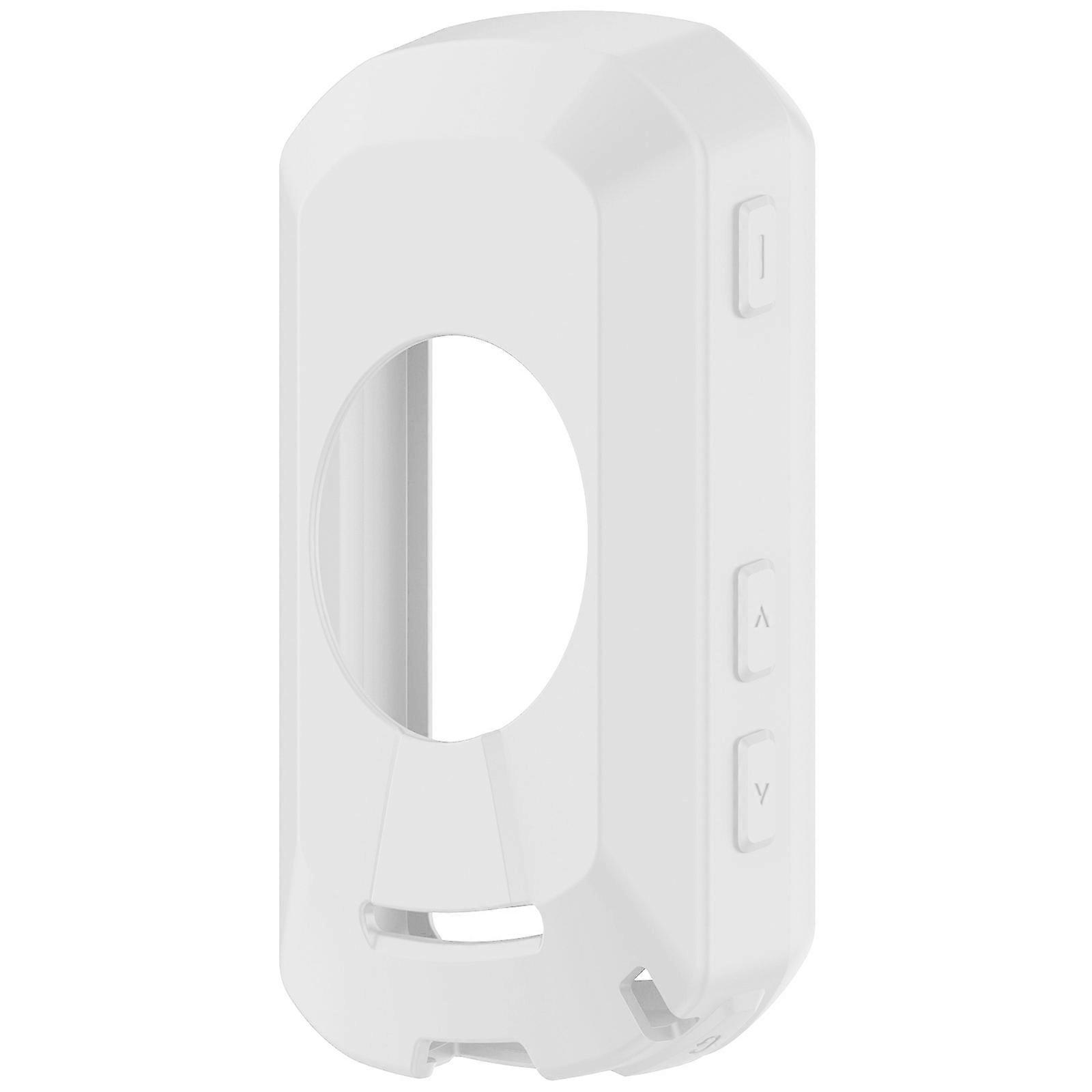 Tear Resistant Silicone Cycling Accessory Cover Encasement Guard Shockproof Design Easy Mount For Cycle Computer Devices  White