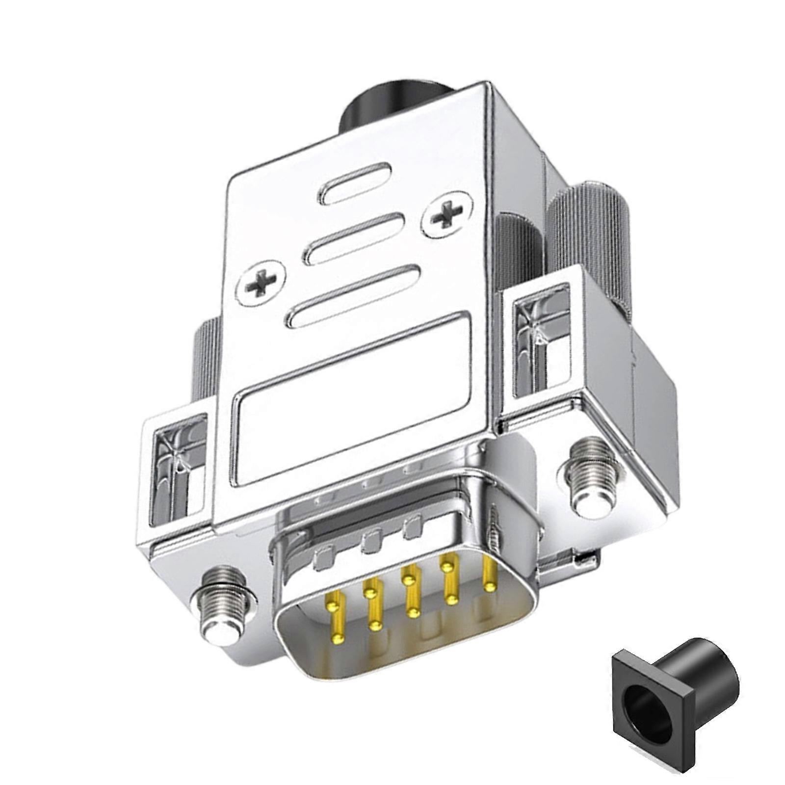 DB9 RS232 RS485 Serial Connector Metal Male Female Terminal Industrial 9Pin Solder Adapter Signal Module with Metal Case Multicolor