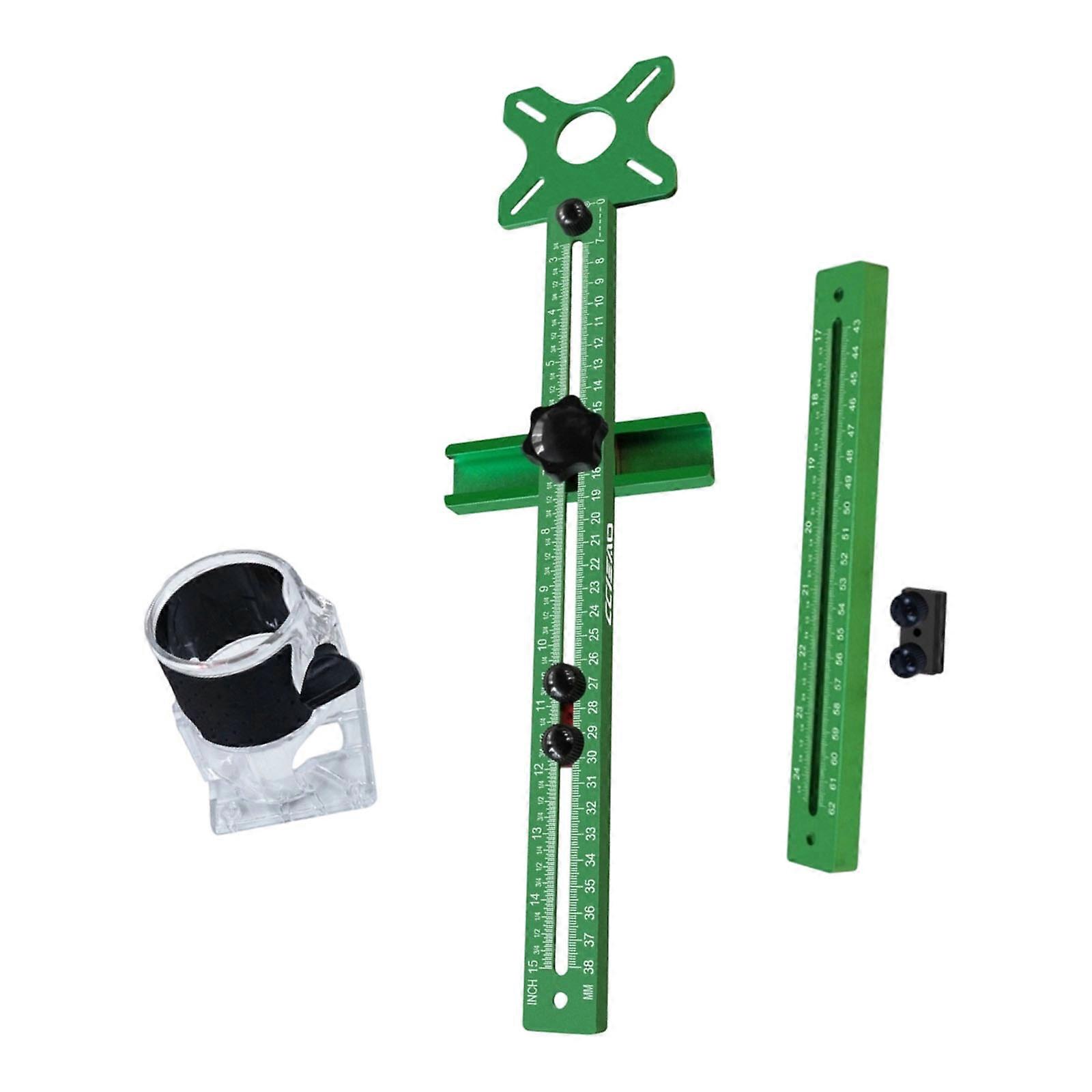 Double Version Access Guide Parenthesis 370g/655g Weight Preferences Aluminum Mixture Structure for Accuracy Woodworking Multicolor