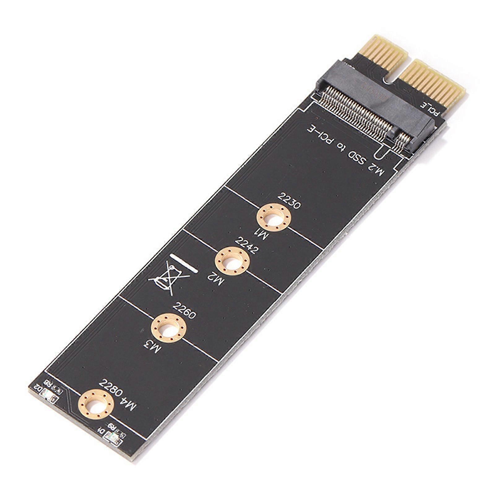 PCIE Adapter NVMe SSD PCIE X1 Raiser PCIE Connector Support for 2230 2242 2260 2280 SSD Full Speed Transfer Card Multicolor