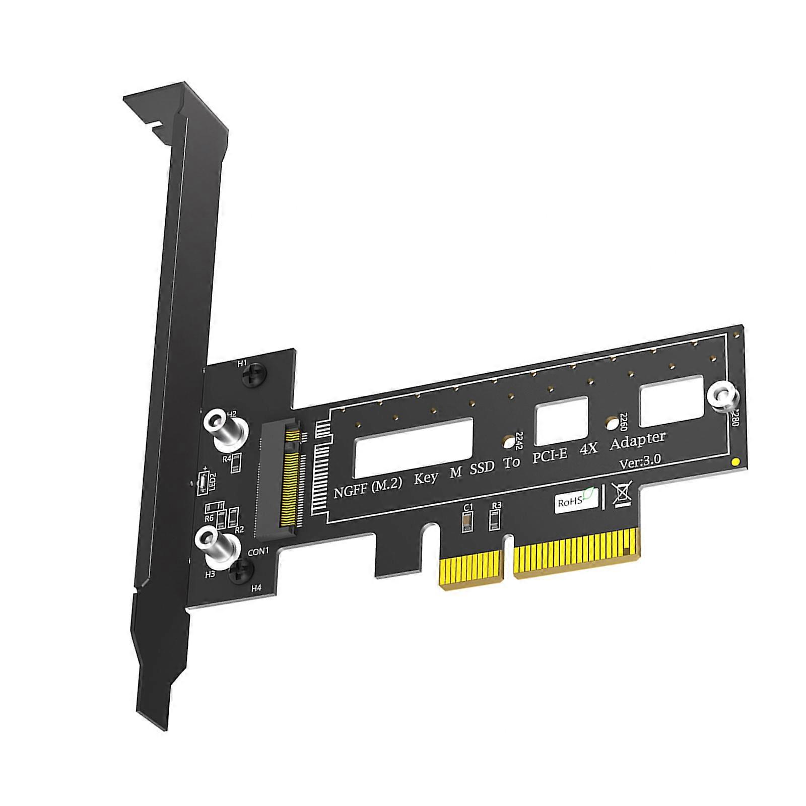 PCIexpress Expansion Card Desktop SSD Controller M.2 NVME to PCIe X4 Hard Disk Adapter Add On Cards For 2230-2280 Multicolor