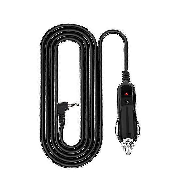 12V DC3.5 Car Charger Cable for Radar Detector, 2m Cigarette Lighter Socket