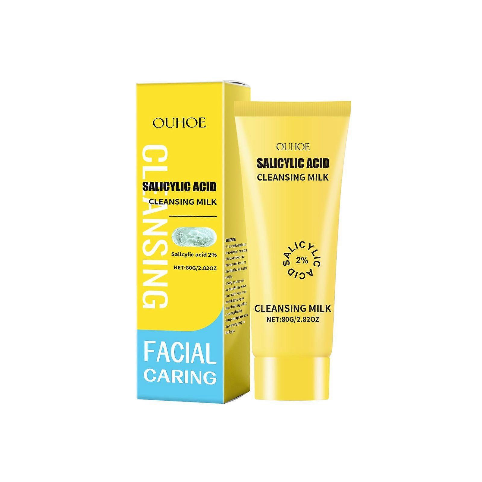 Ouhoe Salicylate Facial Cleanser Moisturizing Mild Hydrating And Oil Controlling Facial Cleanser Dense Foam Moisturizing Not Tight