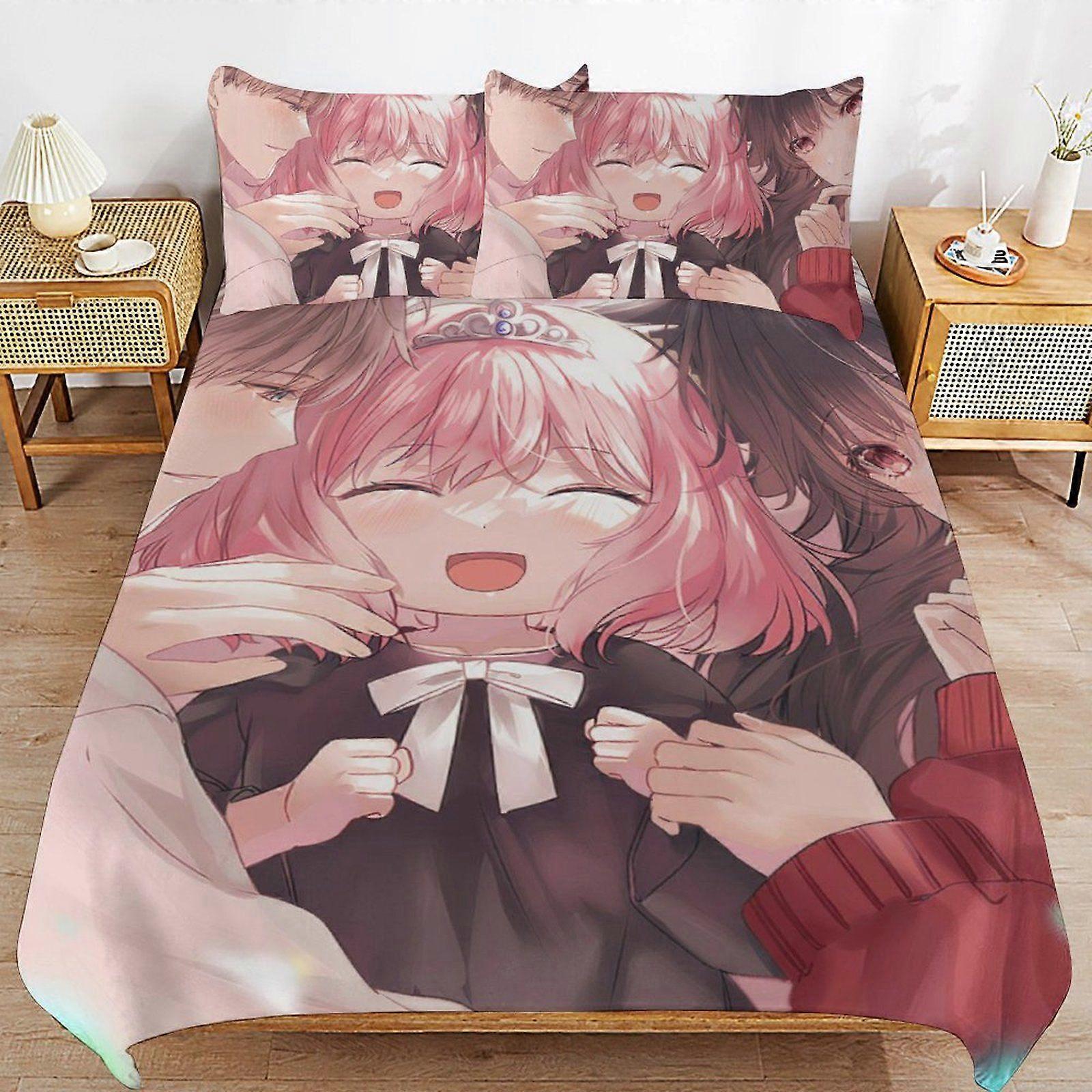 u363 SPYFAMILY Modern Handling Practical Sleep Set Durable Threaded Design Zipper Duvet Cover Sets Essential n363